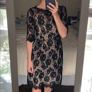 Milly NY Stella Black Lace Dress